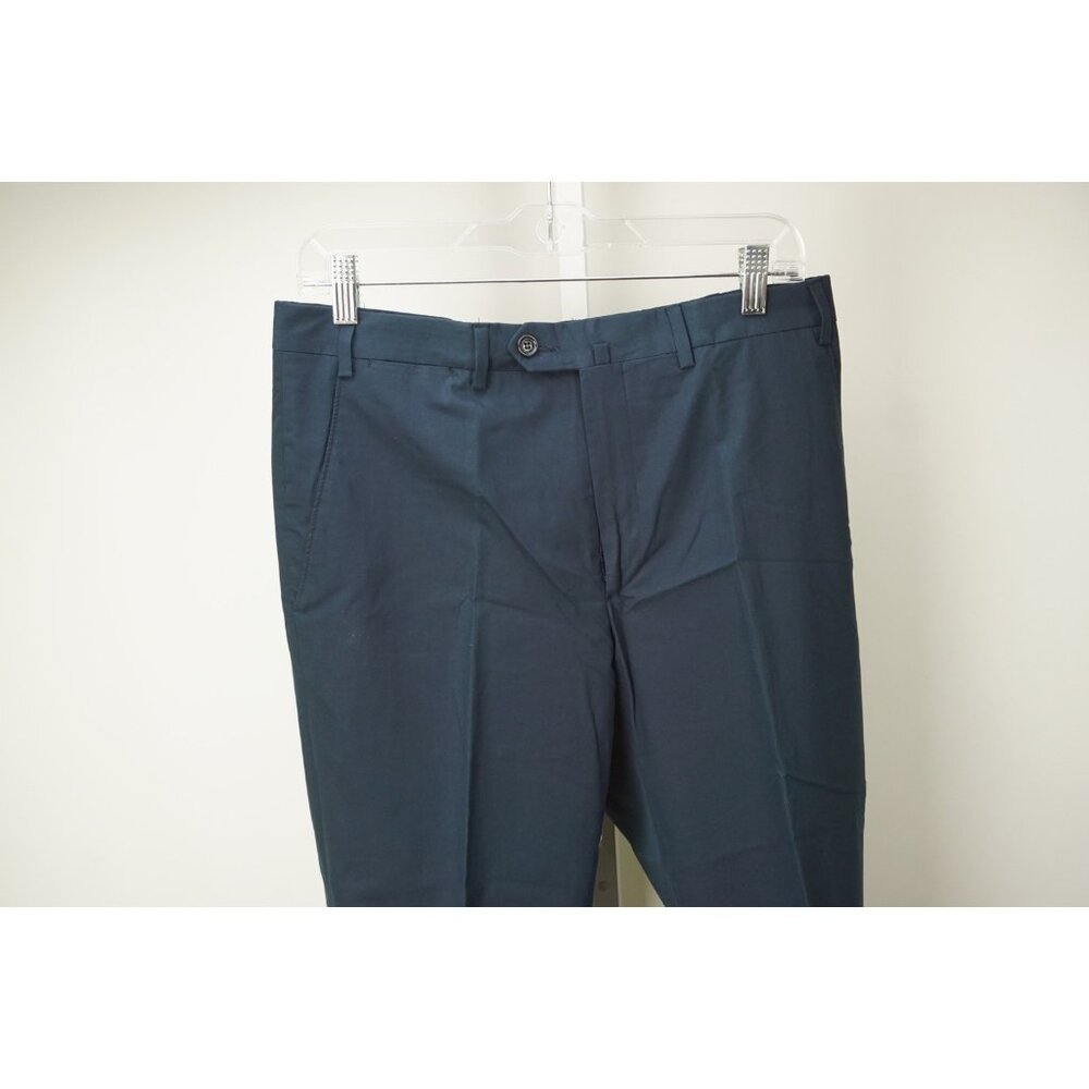 Lardini Pure Cotton Navy Blue Casual Mens Pants Sz 48 NEW